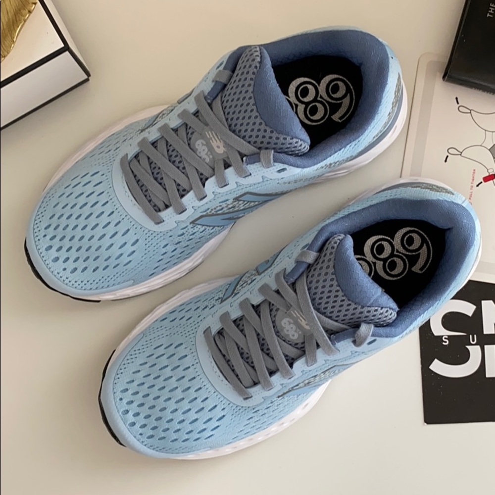 NEW new balance 680 baby blue sneakers shoes - Picture 5 of 7